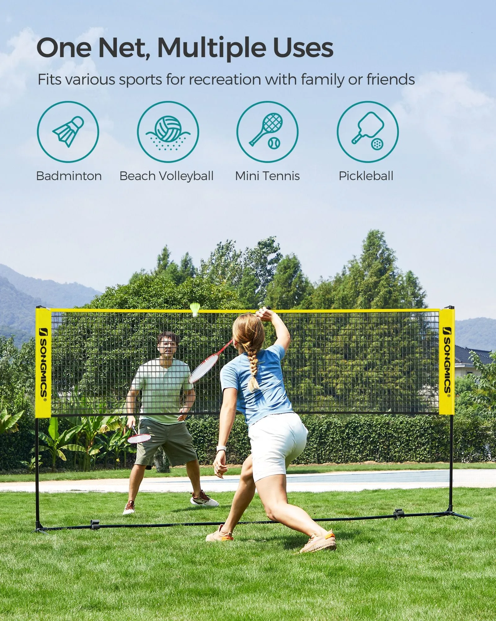 10 Feet Badminton Net Set