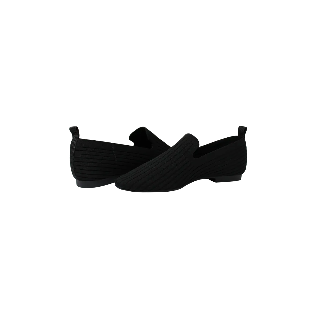 1936 Boutique 19366-39 Ladies Black Knit Smoking Shoe