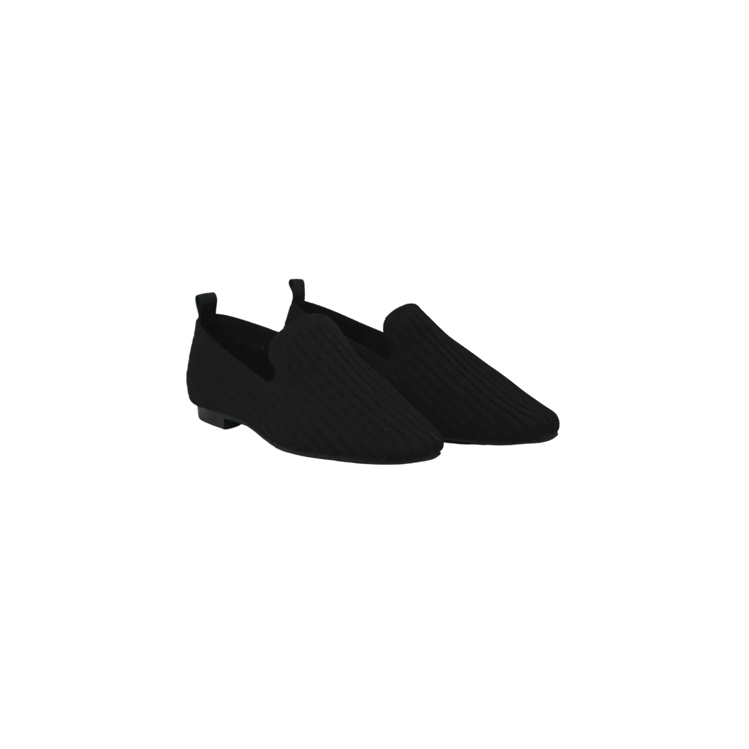 1936 Boutique 19366-39 Ladies Black Knit Smoking Shoe