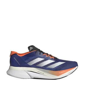 Adidas Men's Boston 12 Running Shoes in Lucid Blue/FTWR White/Impact Orange SS25