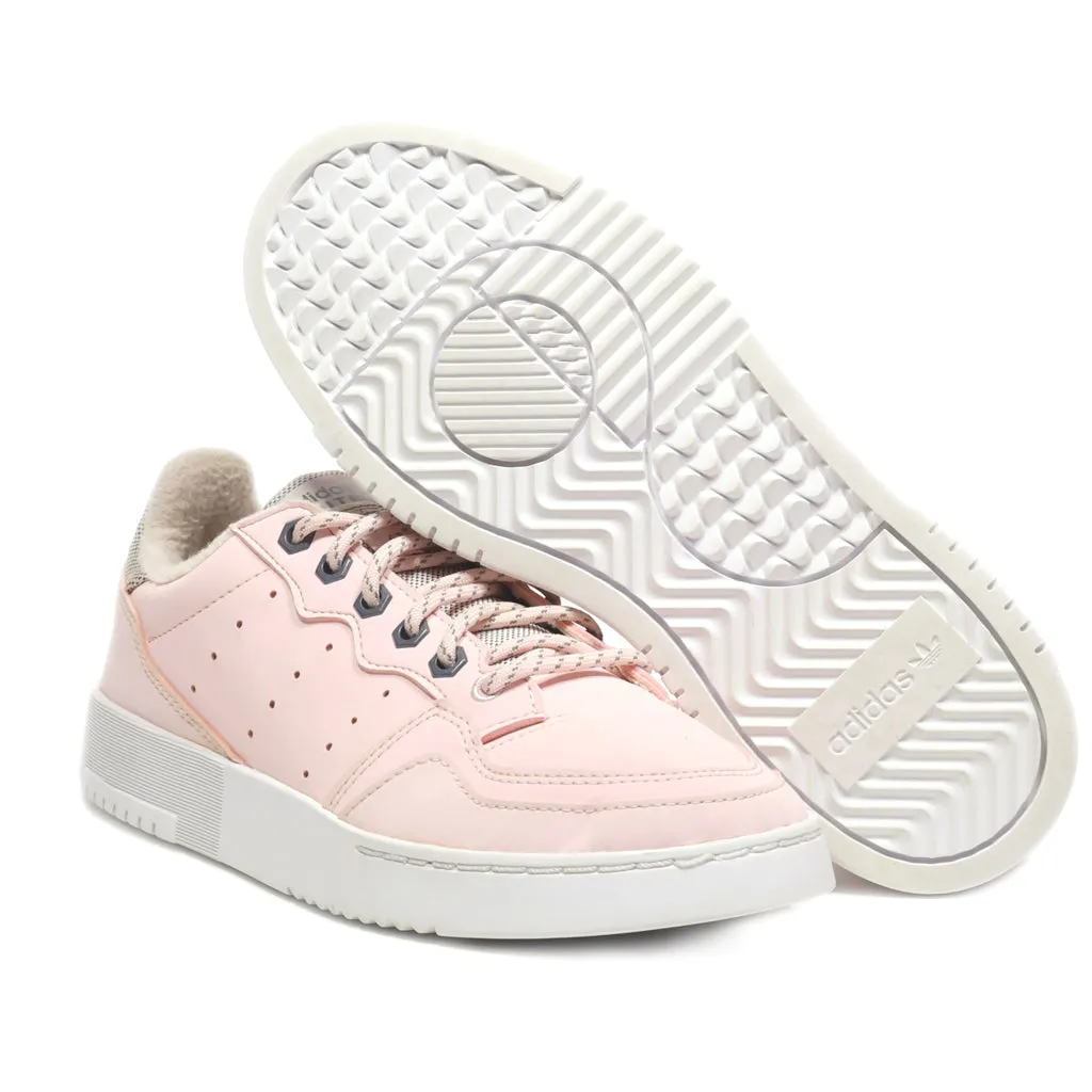 Adidas Supercourt Low-Top Sneakers Leather Pink Colour For Women