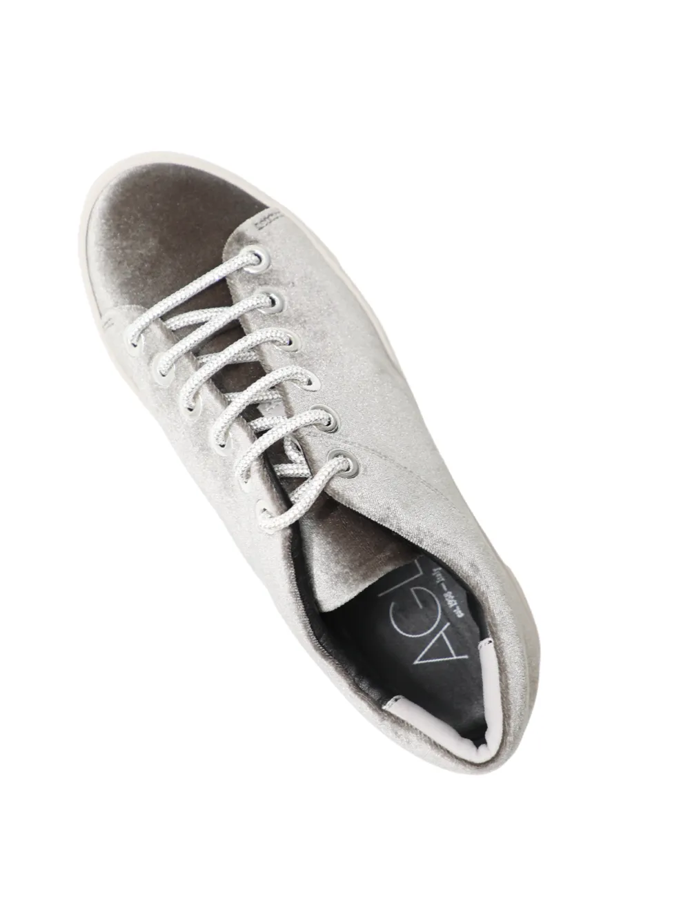 AGL Vananda Velvet Sneaker in Graphite-Talc