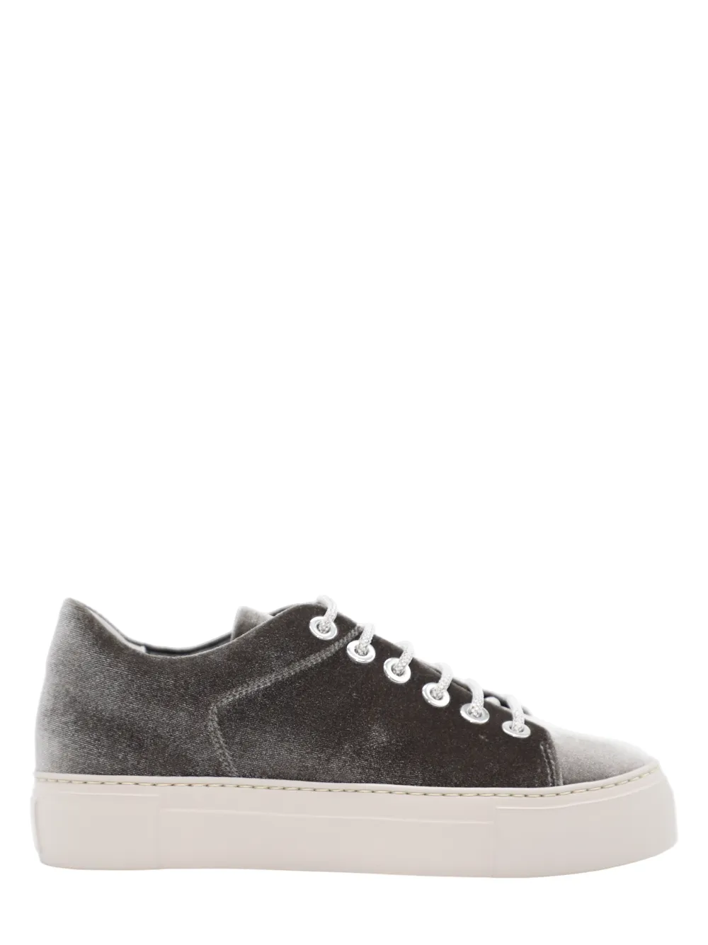 AGL Vananda Velvet Sneaker in Graphite-Talc