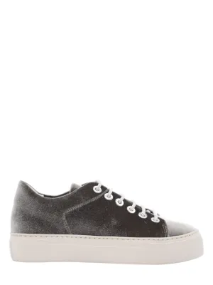 AGL Vananda Velvet Sneaker in Graphite-Talc