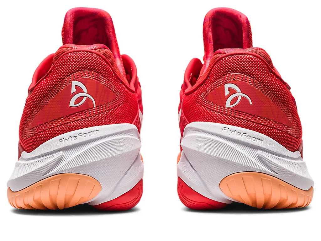 Asics Men's COURT FF 3 NOVAK Tennis Shoes in Fiery Red/White
