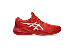Asics Men's COURT FF 3 NOVAK Tennis Shoes in Rust/White