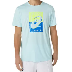 Asics Mens Court GS Graphic Tee - Aquamarine