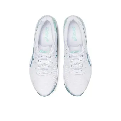Asics Solution Swift FF Ladies Tennis Shoes - White/Smoke Blue