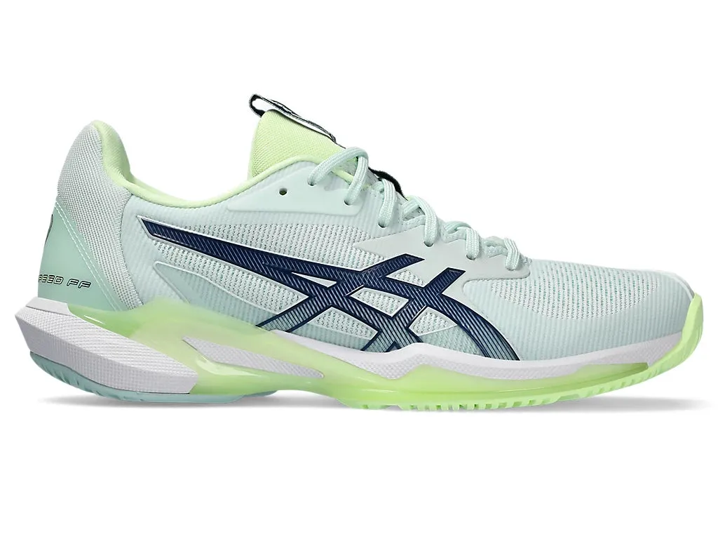 Asics Women's SOLUTION SPEED FF 3 Tennis Shoes in Pale Mint/Blue Expanse