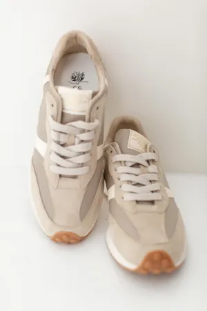'Atlas' Everyday Suede Sneakers in Taupe