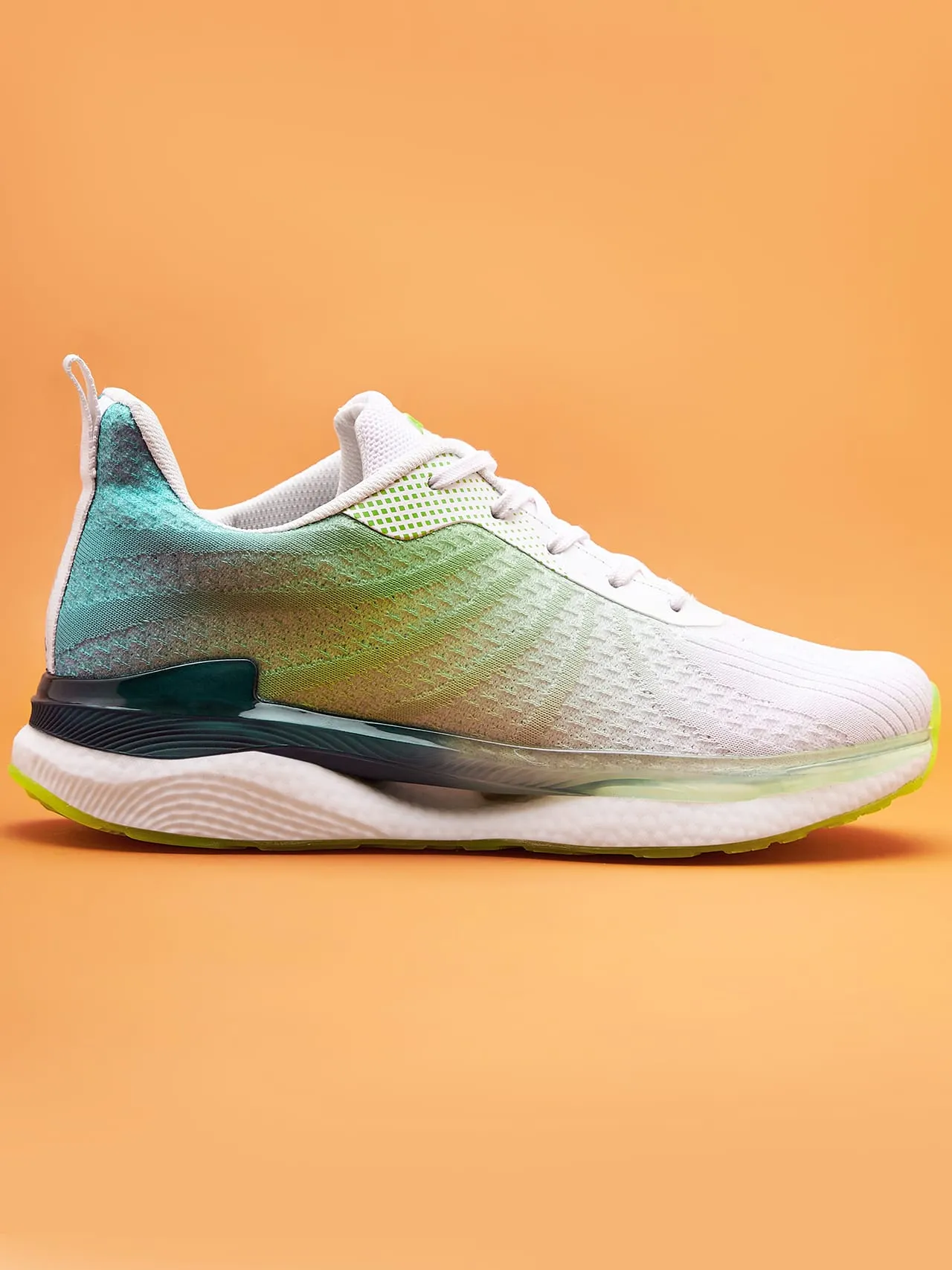 Avant Men's Rainbow Walking Shoes-Green/White