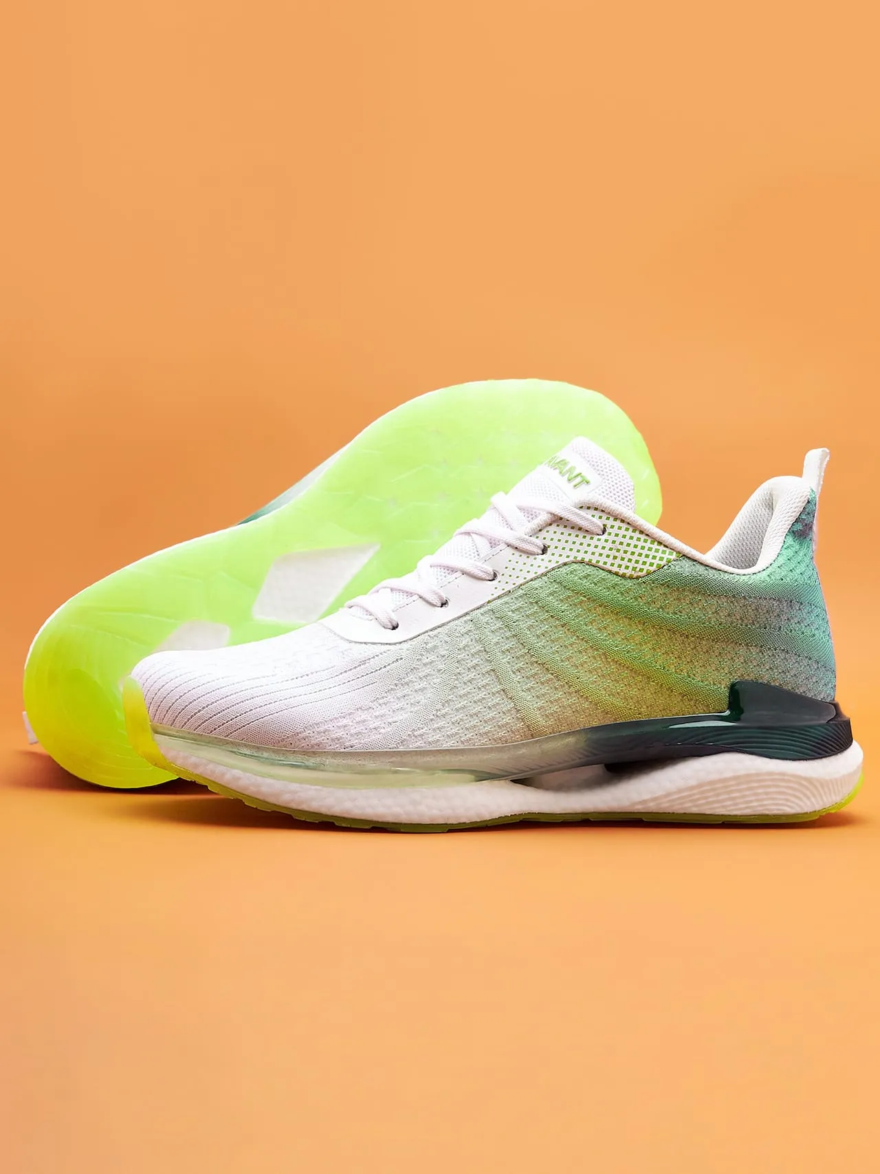 Avant Men's Rainbow Walking Shoes-Green/White