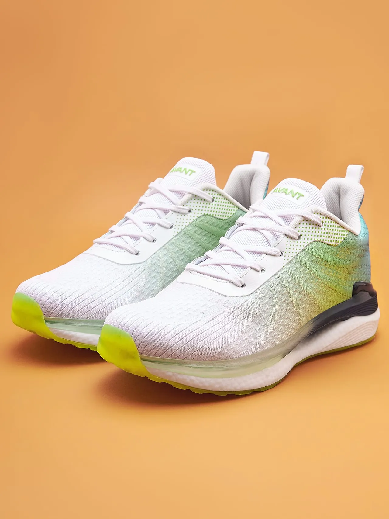 Avant Men's Rainbow Walking Shoes-Green/White