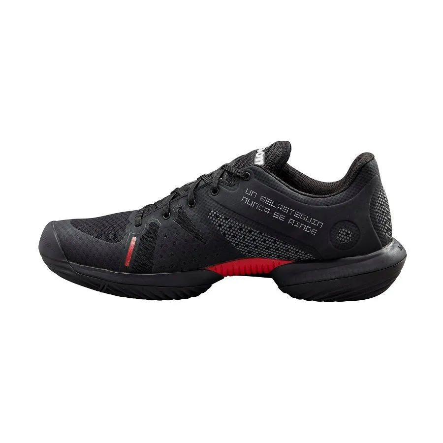 Bela Pro Padel Shoe - Black, Ebony, Red