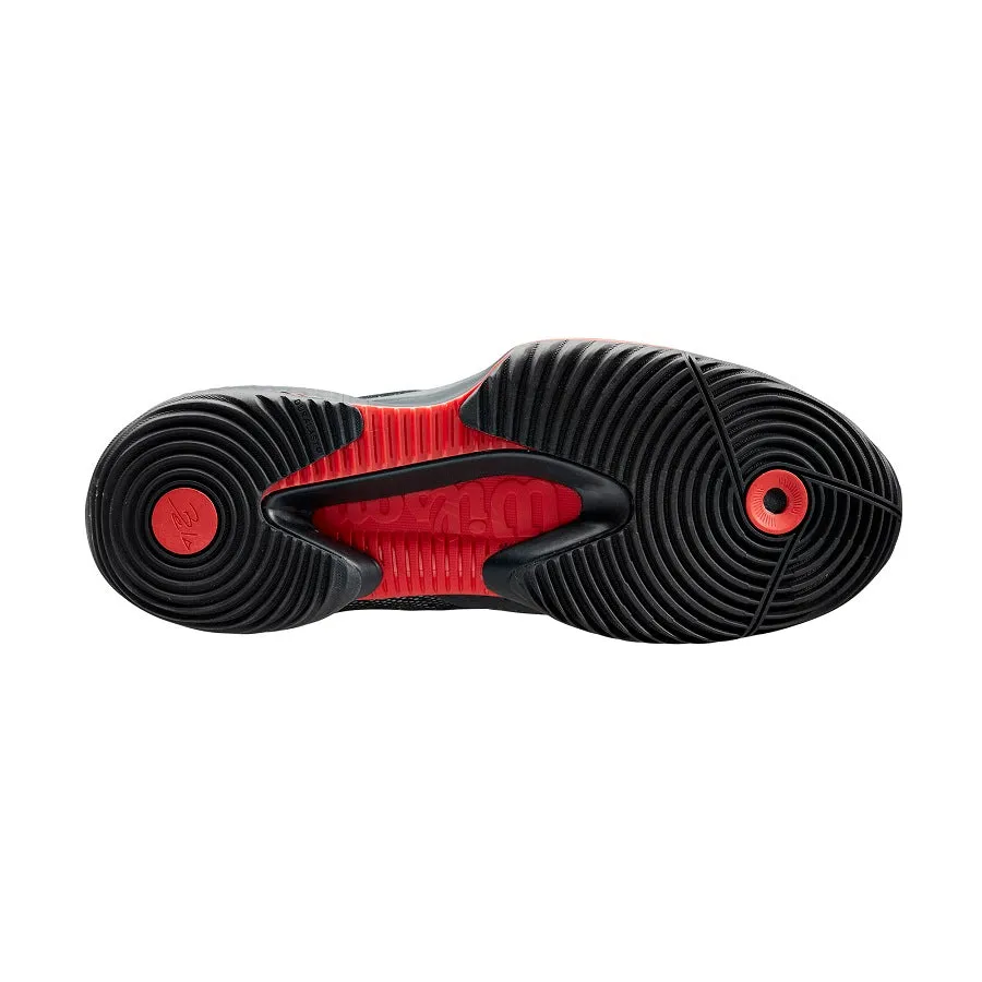 Bela Pro Padel Shoe - Black, Ebony, Red