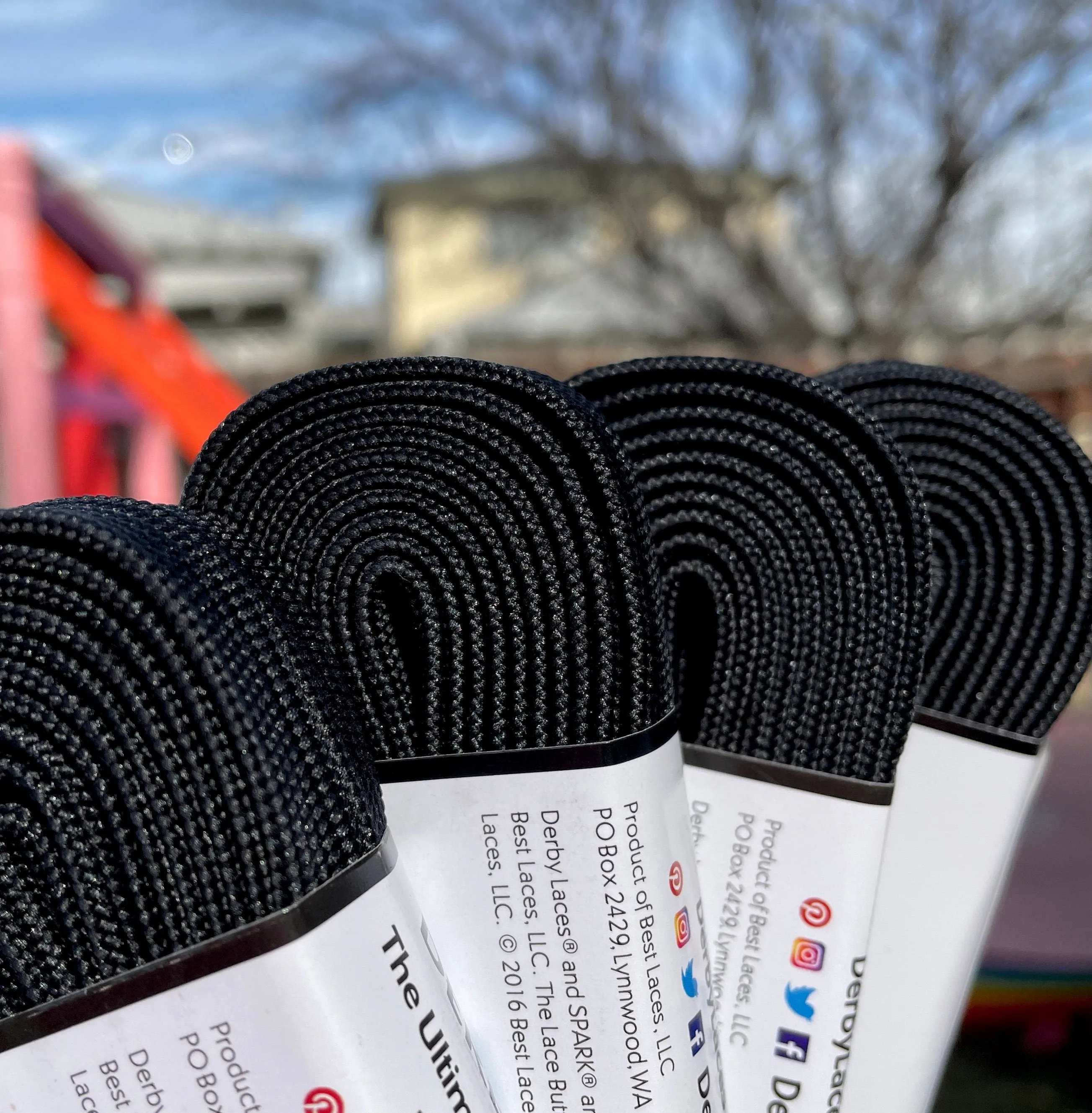 Black – 96 inch Derby / Roller Skate Laces Narrow (6mm)