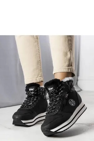 Black eco leather sneakers