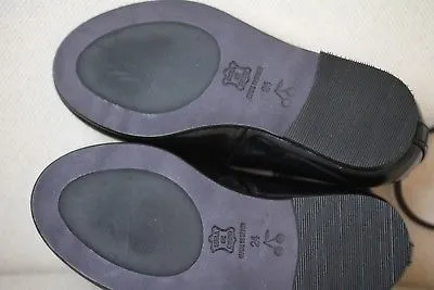 BONPOINT GIRLS BLACK LEATHER SHOES EU 24 UK 7
