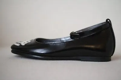 BONPOINT GIRLS BLACK LEATHER SHOES EU 24 UK 7
