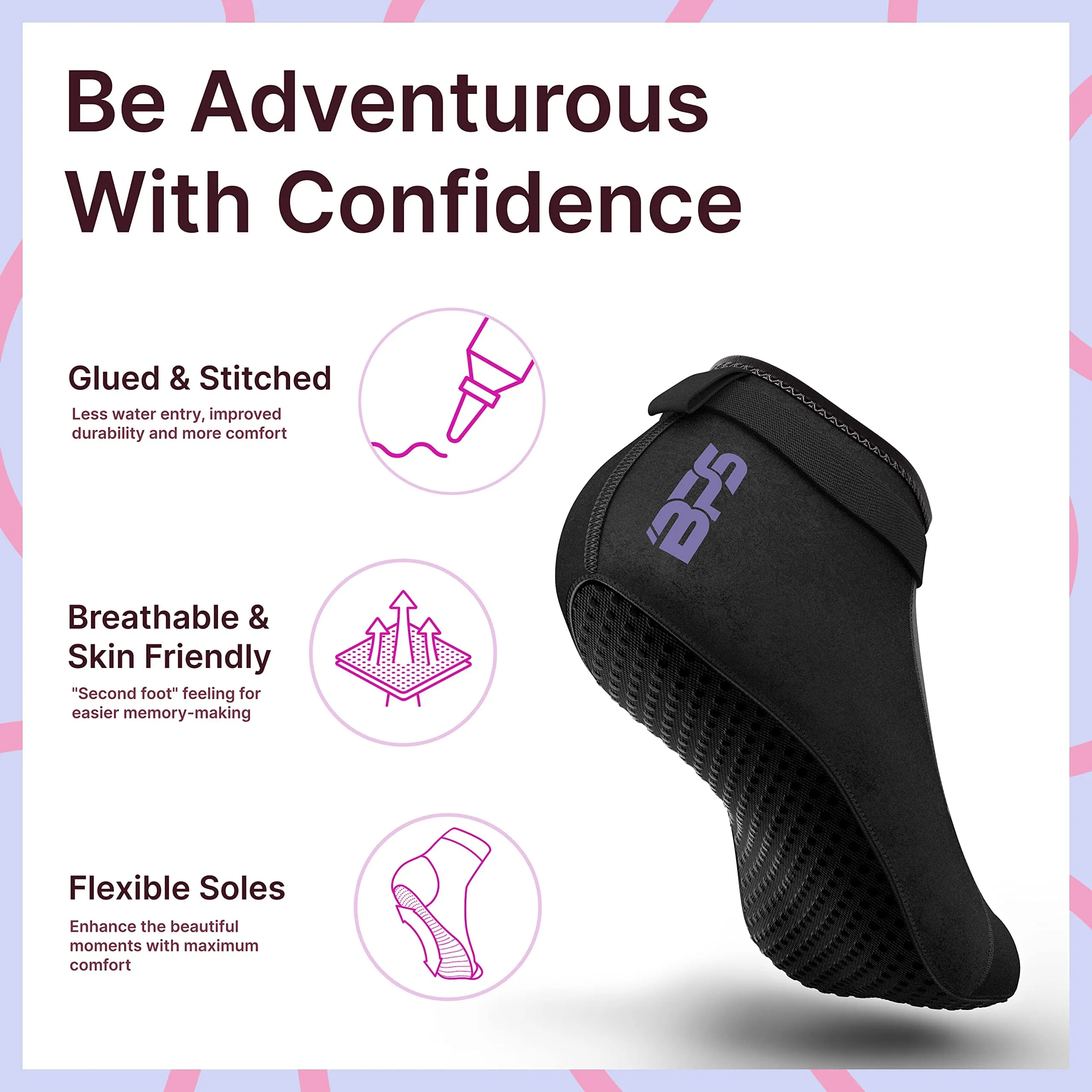 BPS 'Smart' Low Cut Water Socks