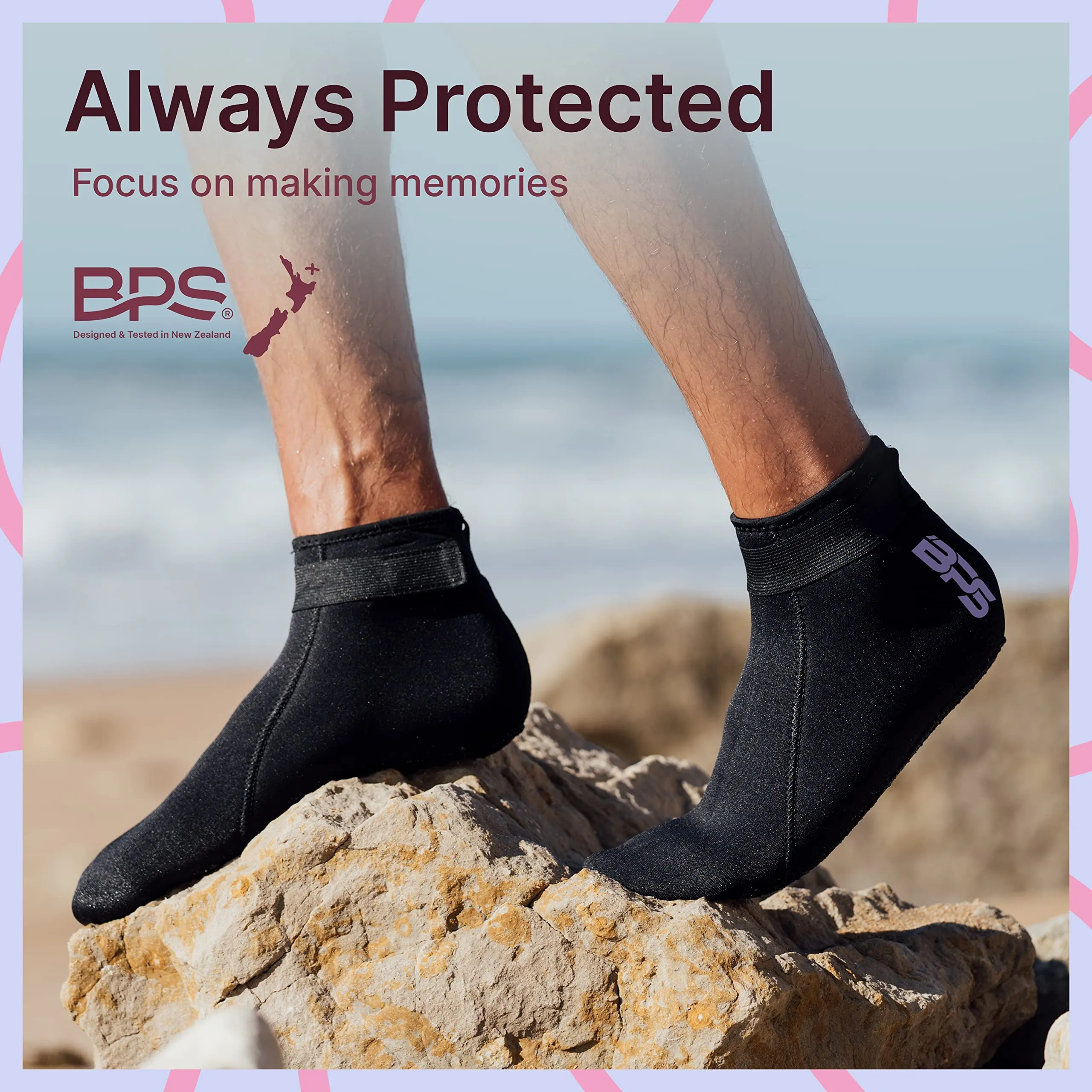 BPS 'Smart' Low Cut Water Socks
