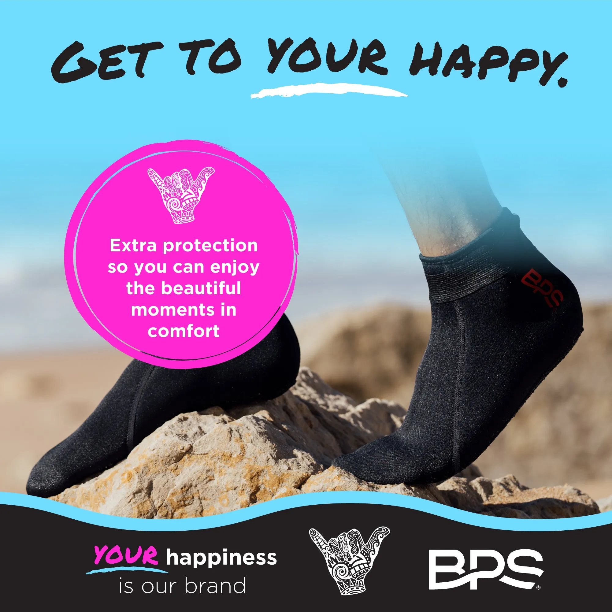 BPS 'Smart' Low Cut Water Socks