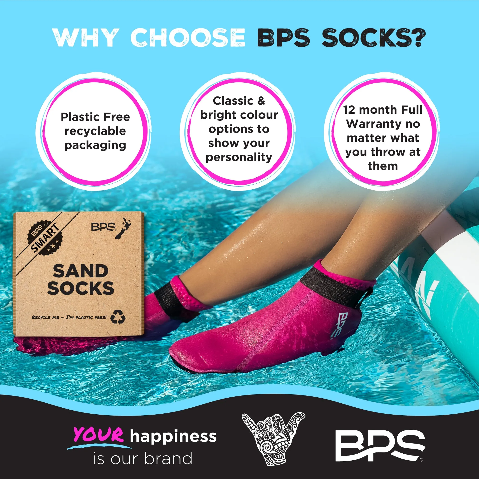 BPS 'Smart' Low Cut Water Socks