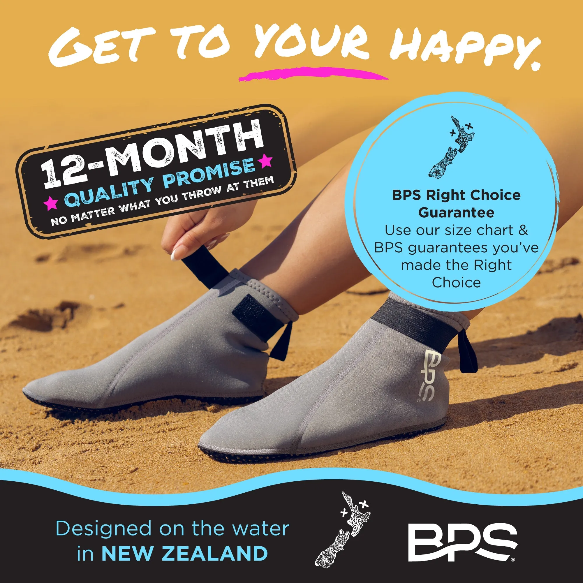 BPS 'Smart' Low Cut Water Socks