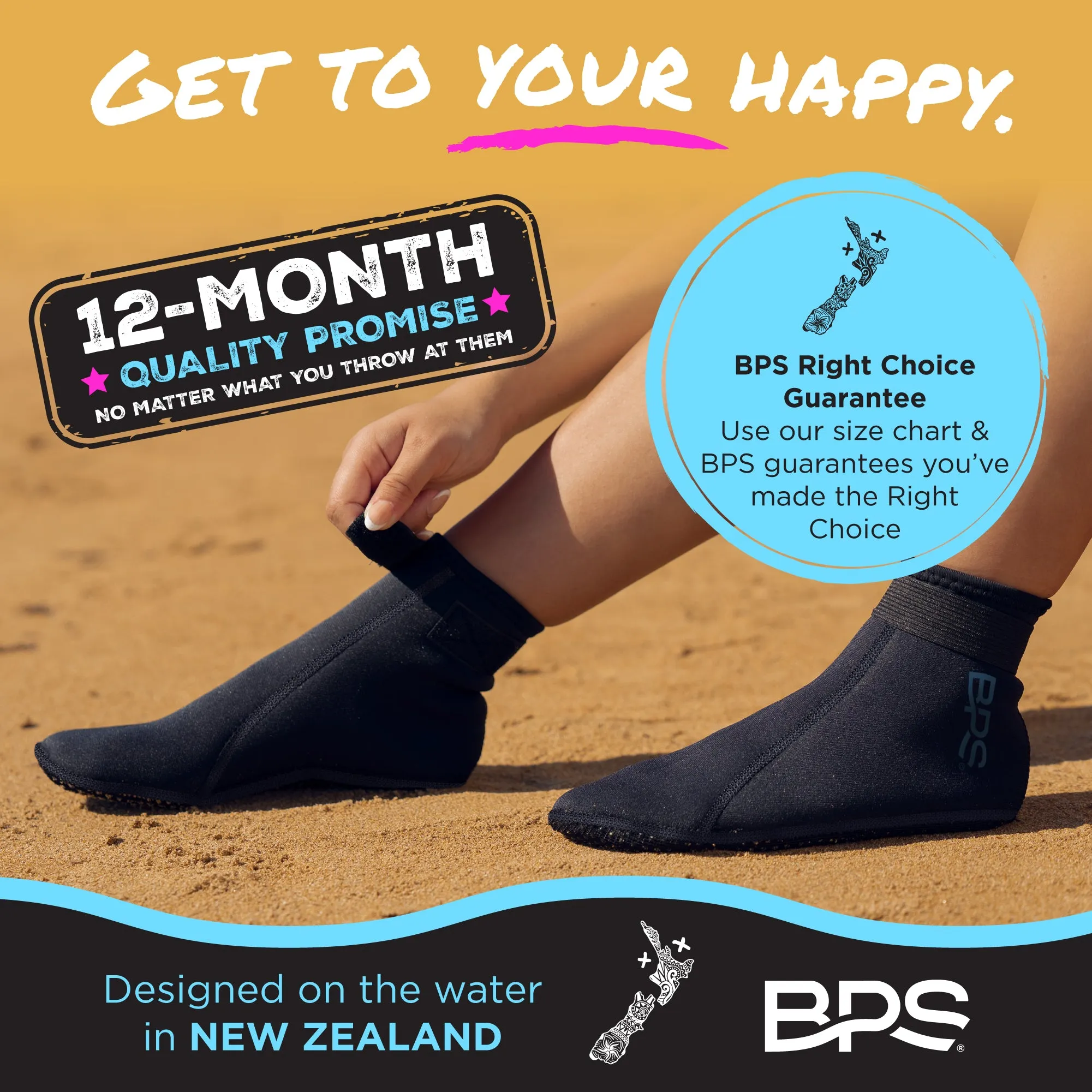 BPS 'Smart' Low Cut Water Socks