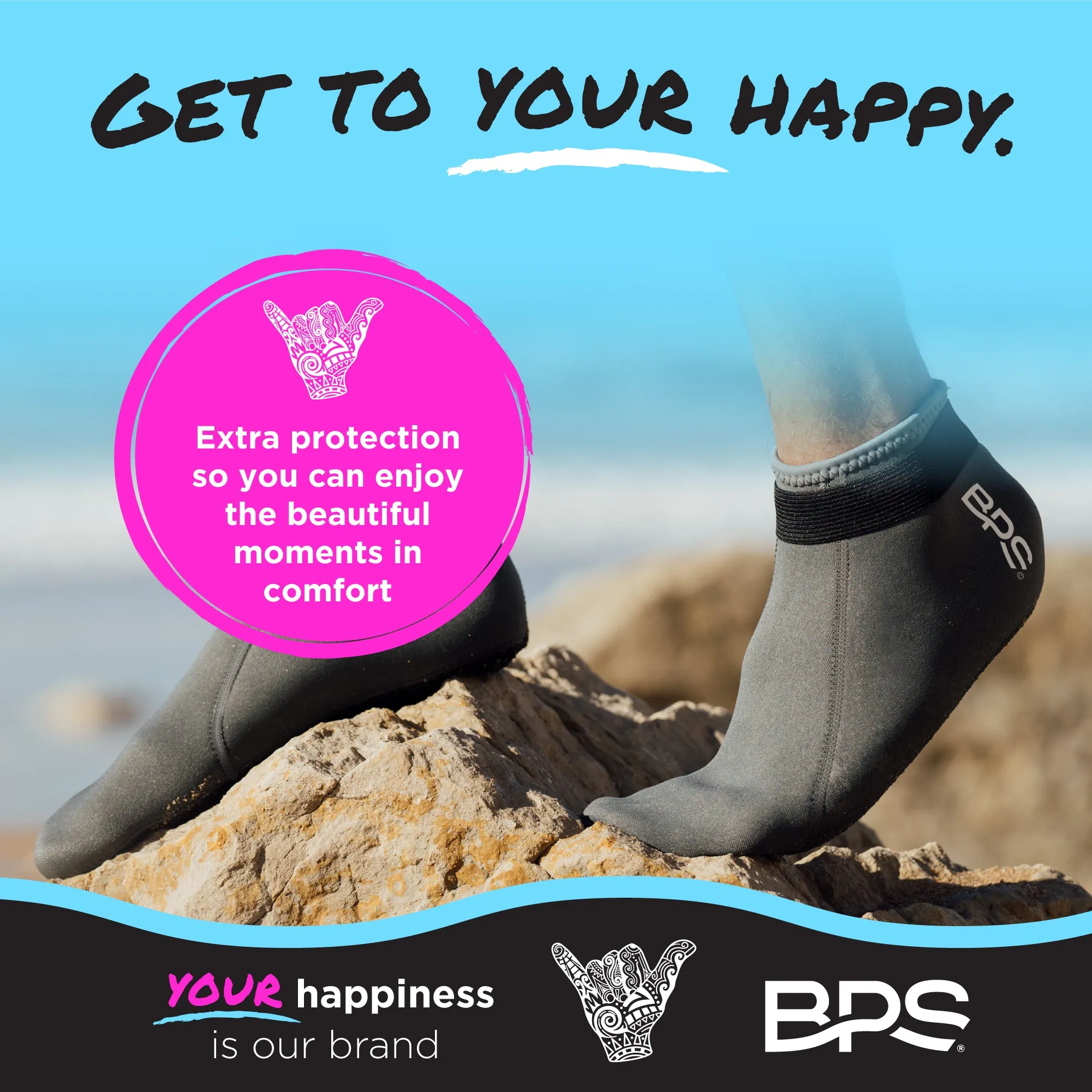 BPS 'Smart' Low Cut Water Socks