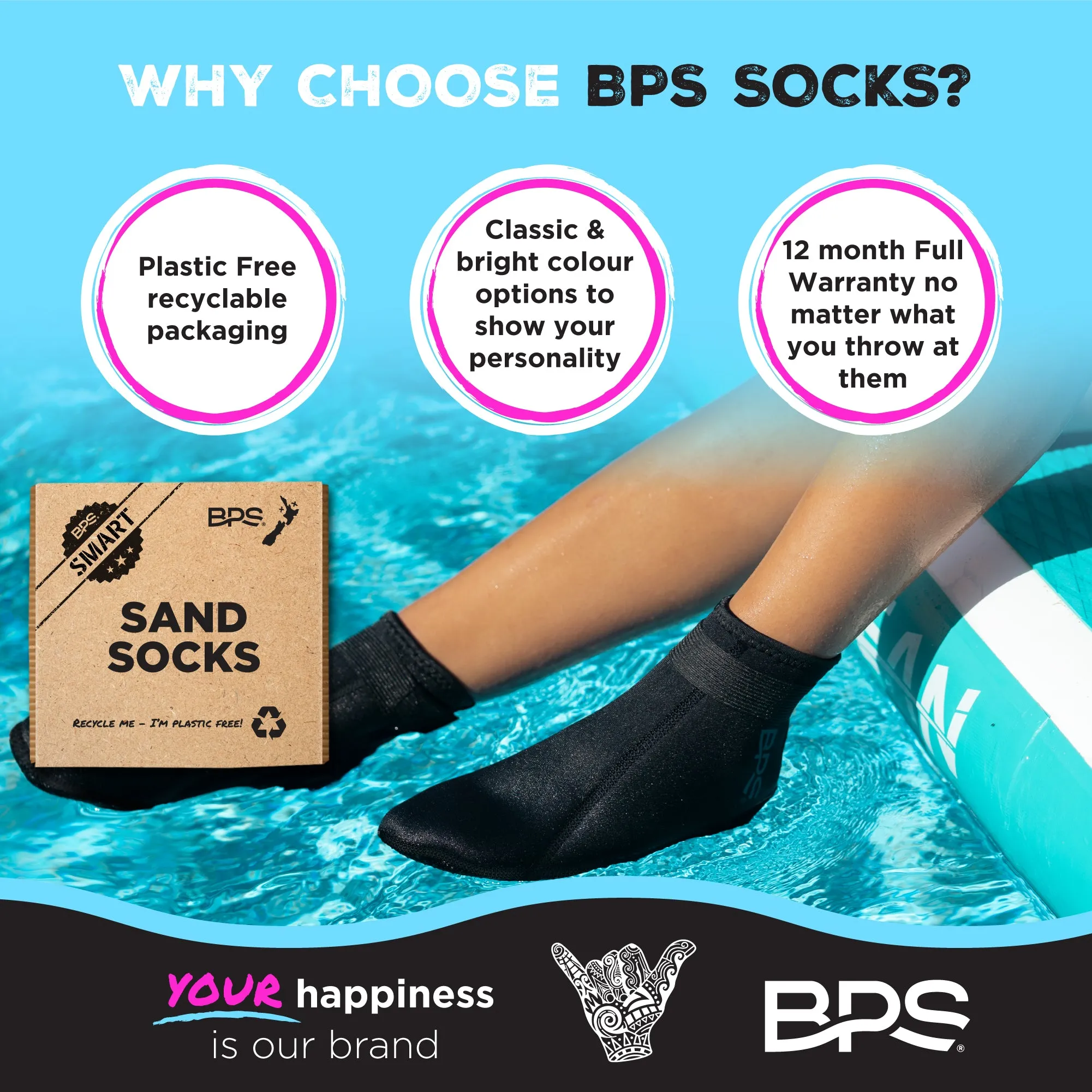 BPS 'Smart' Low Cut Water Socks