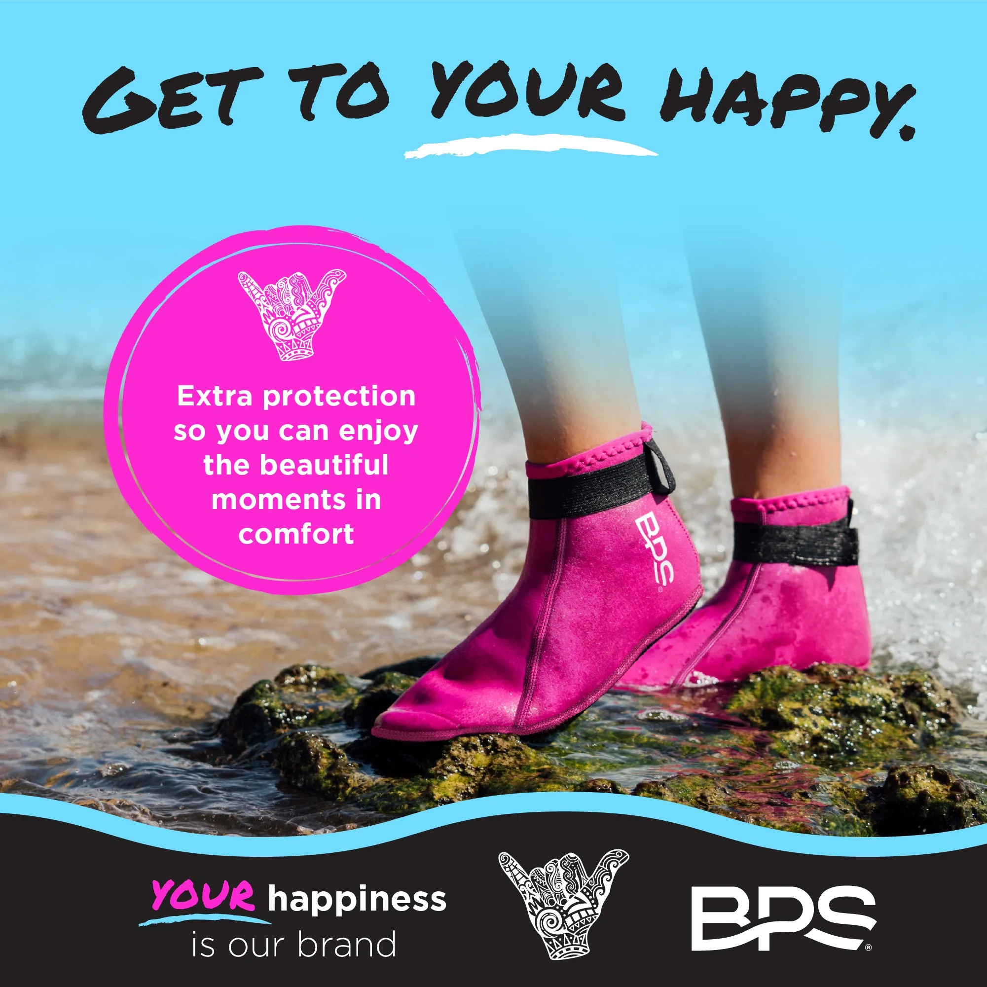 BPS 'Smart' Low Cut Water Socks