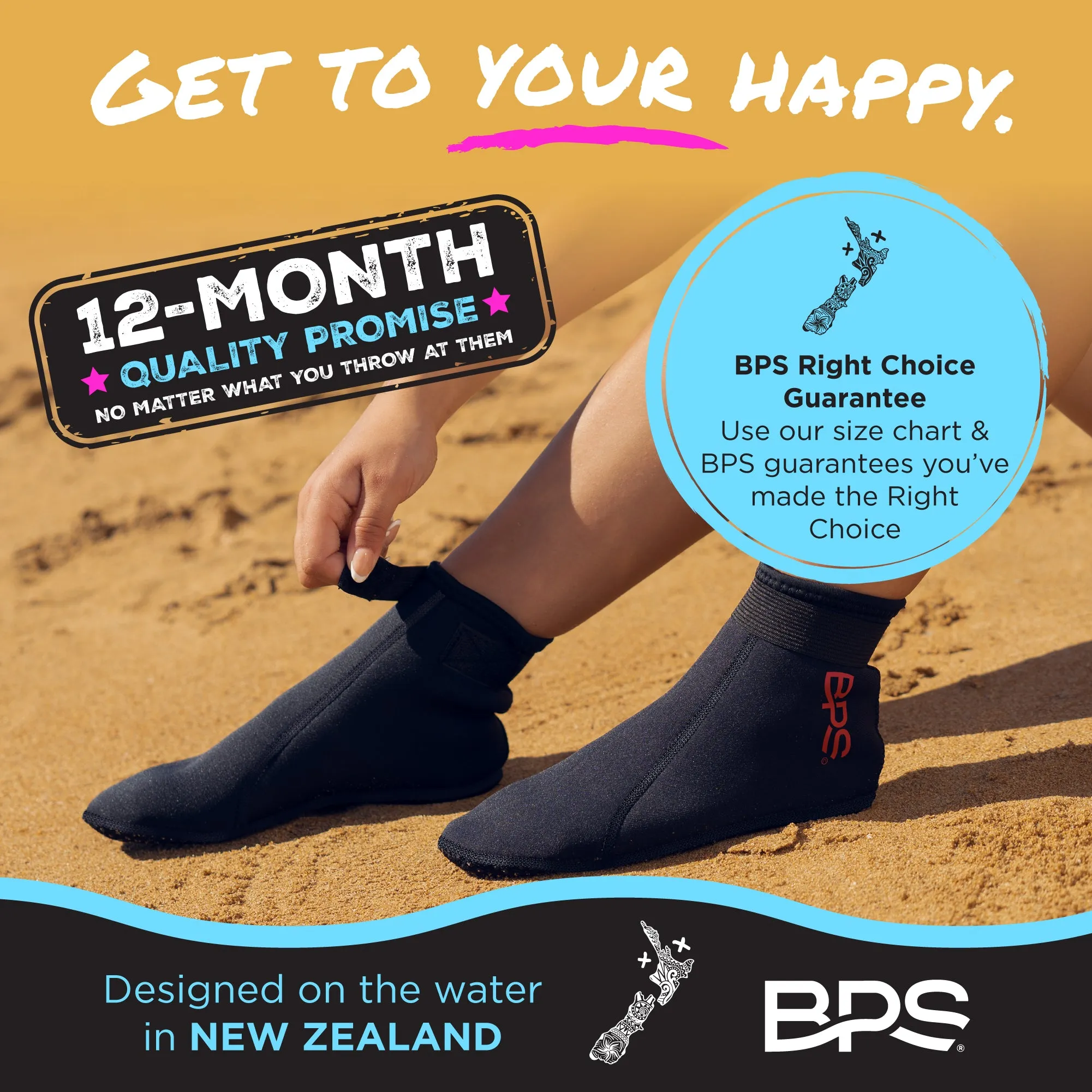 BPS 'Smart' Low Cut Water Socks