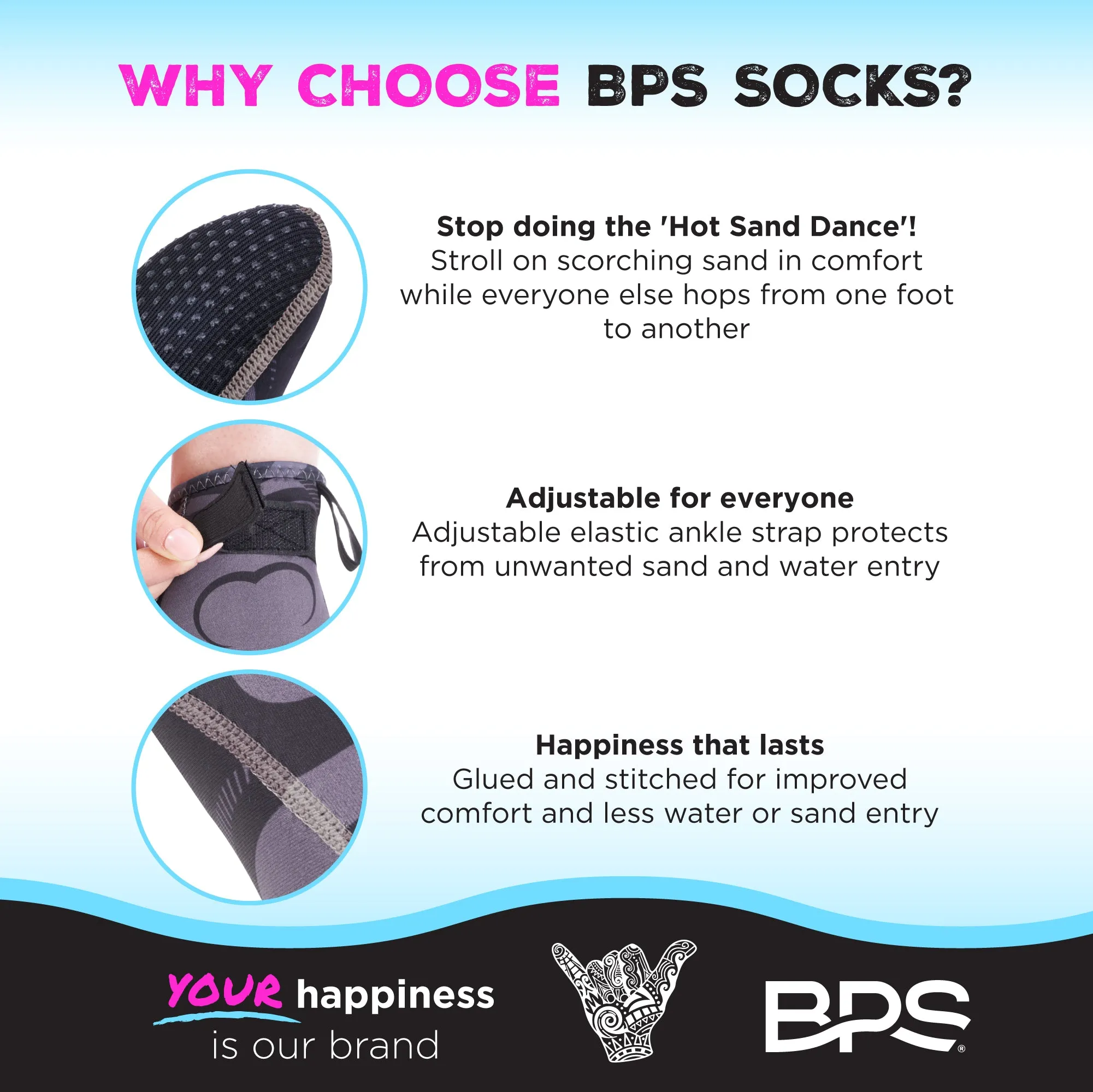 BPS 'Smart' Low Cut Water Socks