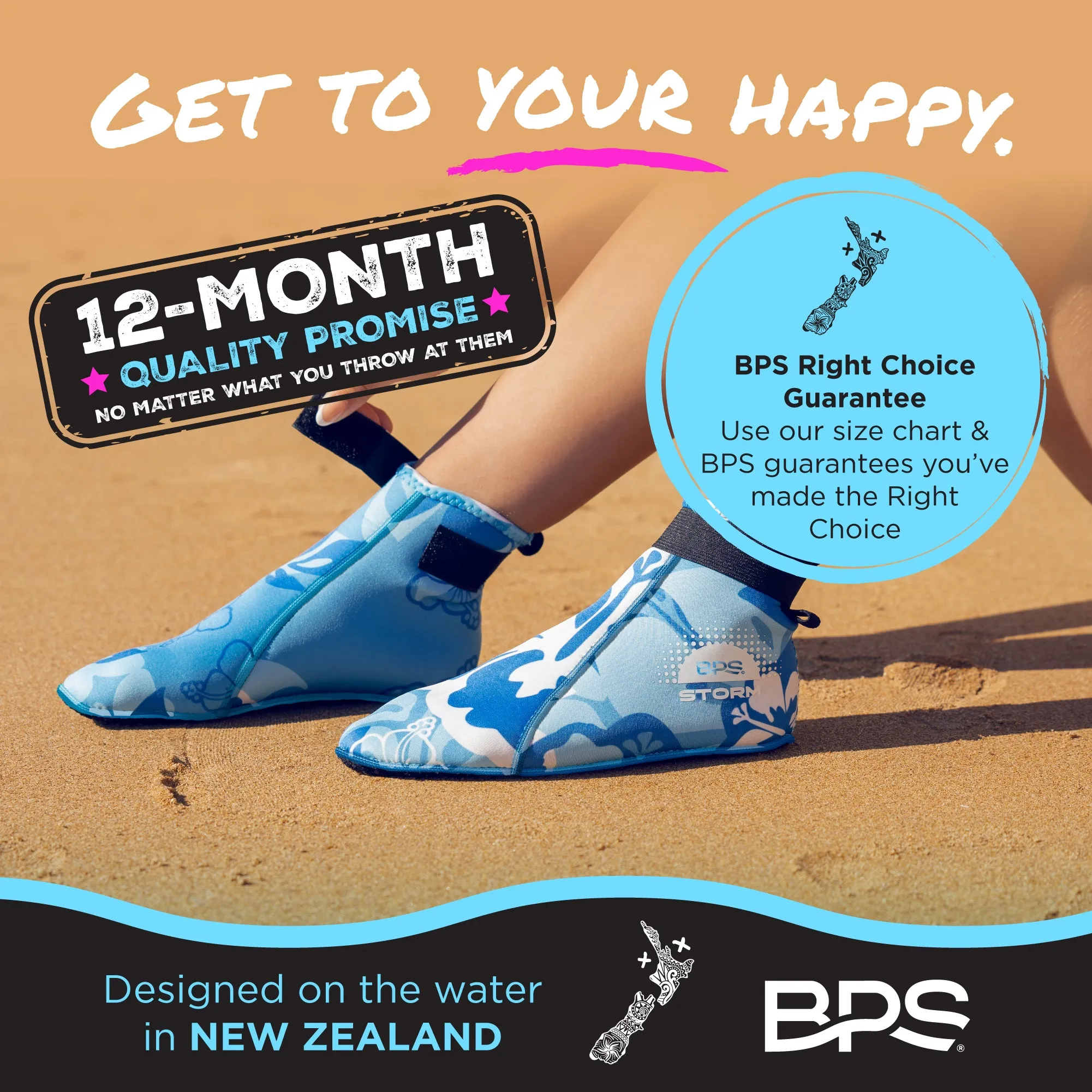BPS 'Storm' Low Cut Water Socks