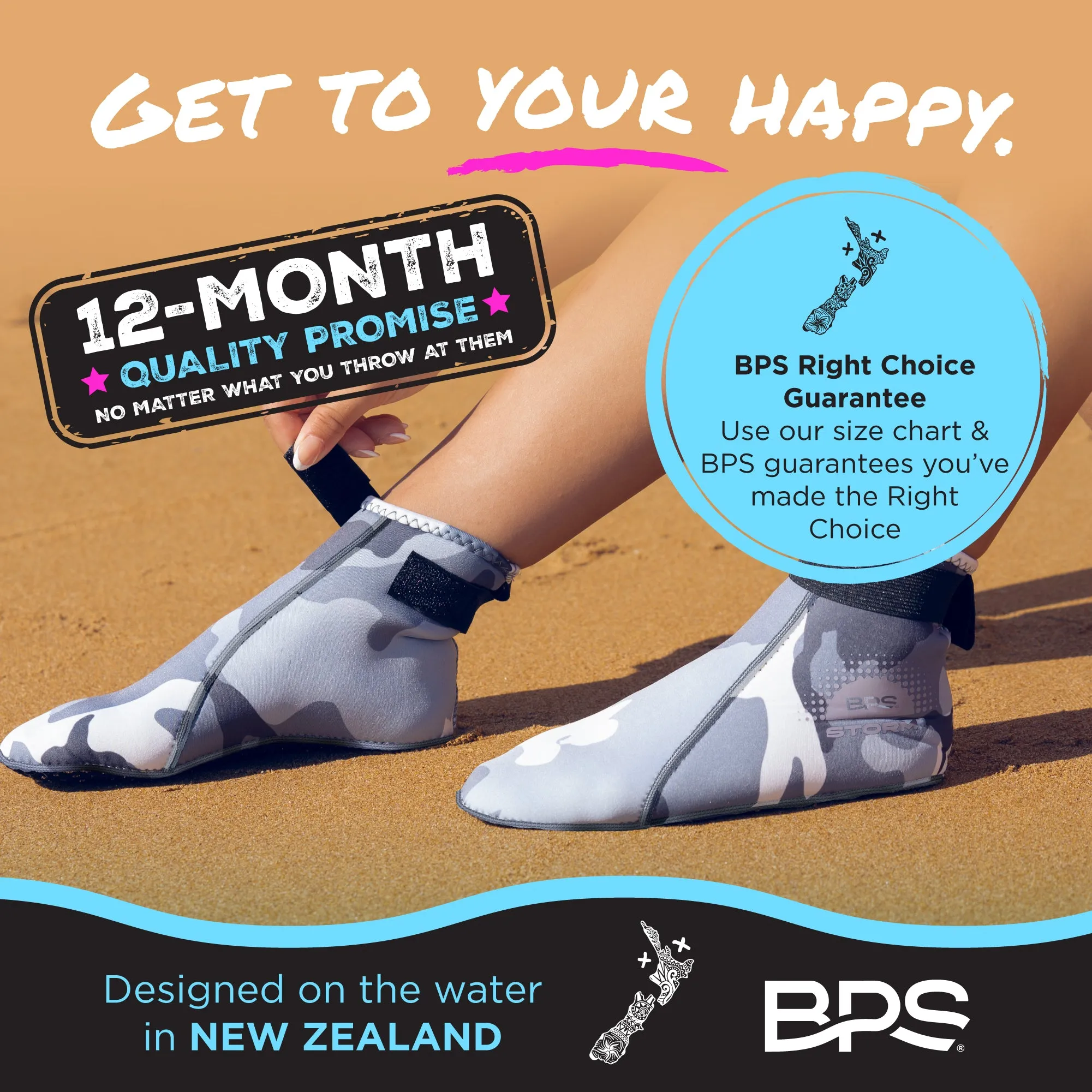 BPS 'Storm' Low Cut Water Socks