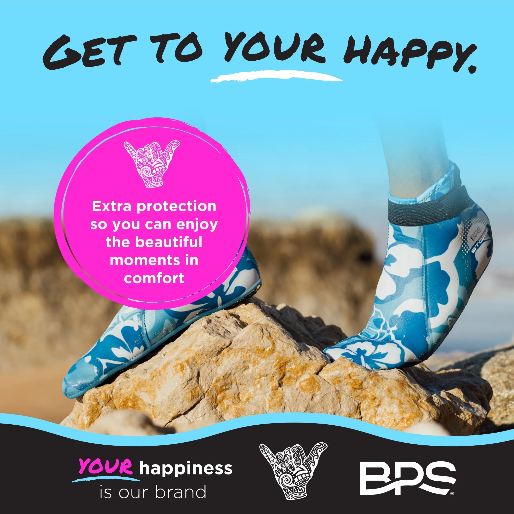 BPS 'Storm' Low Cut Water Socks