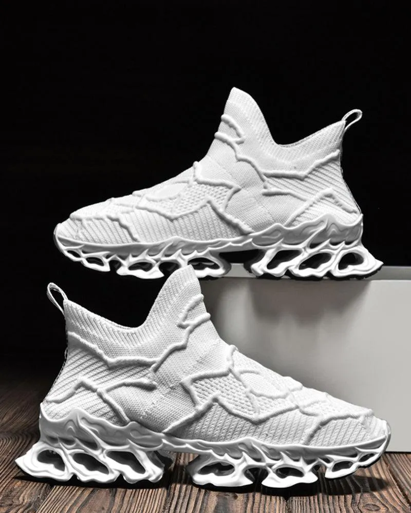 Cyberpunk Casual Woven Performance Sneakers