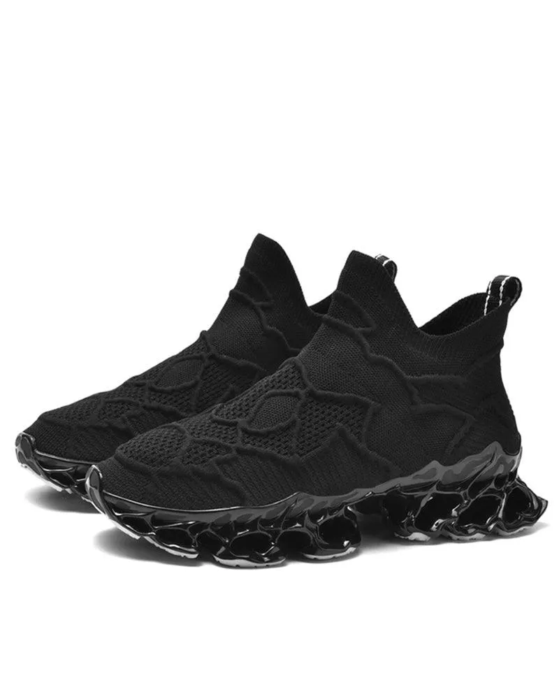 Cyberpunk Casual Woven Performance Sneakers