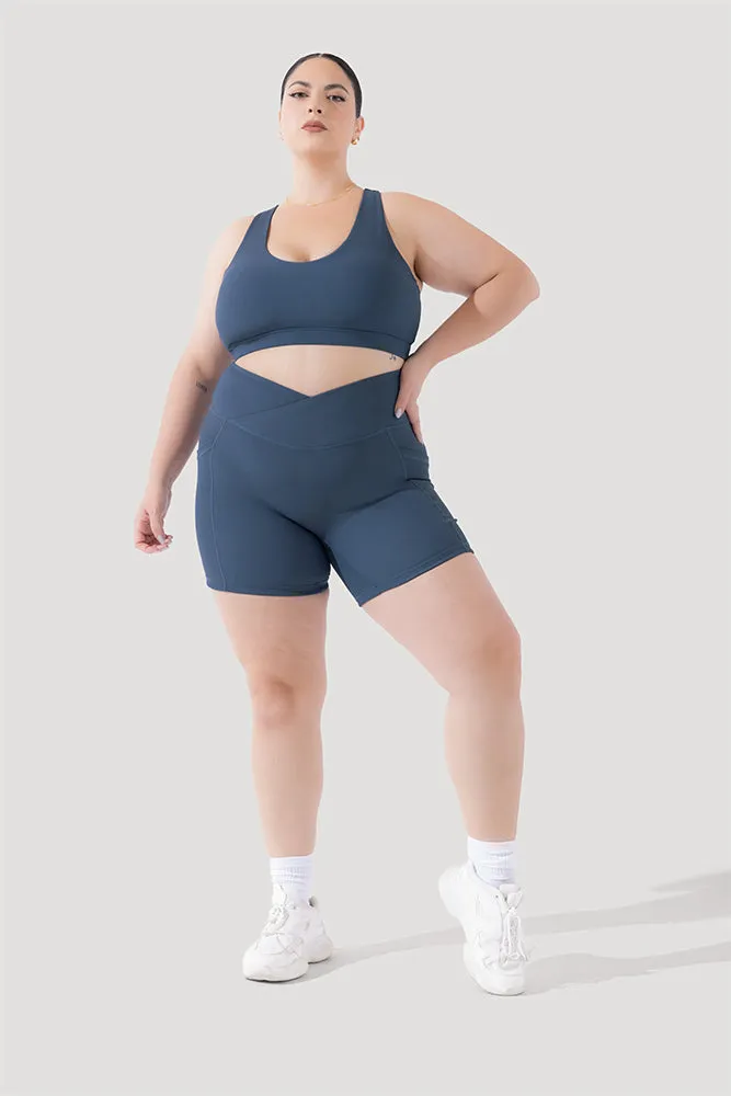 Deep Darling Bra (Ribbed) - Deep Navy