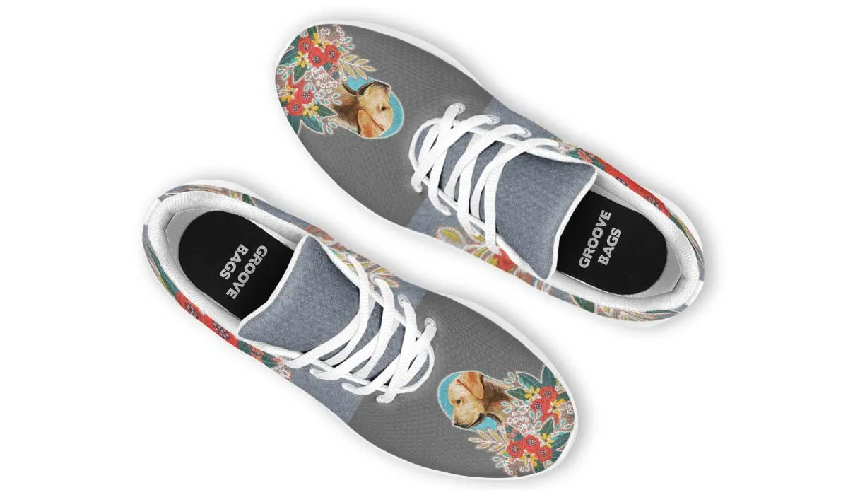Denim Style White Labrador Sneakers