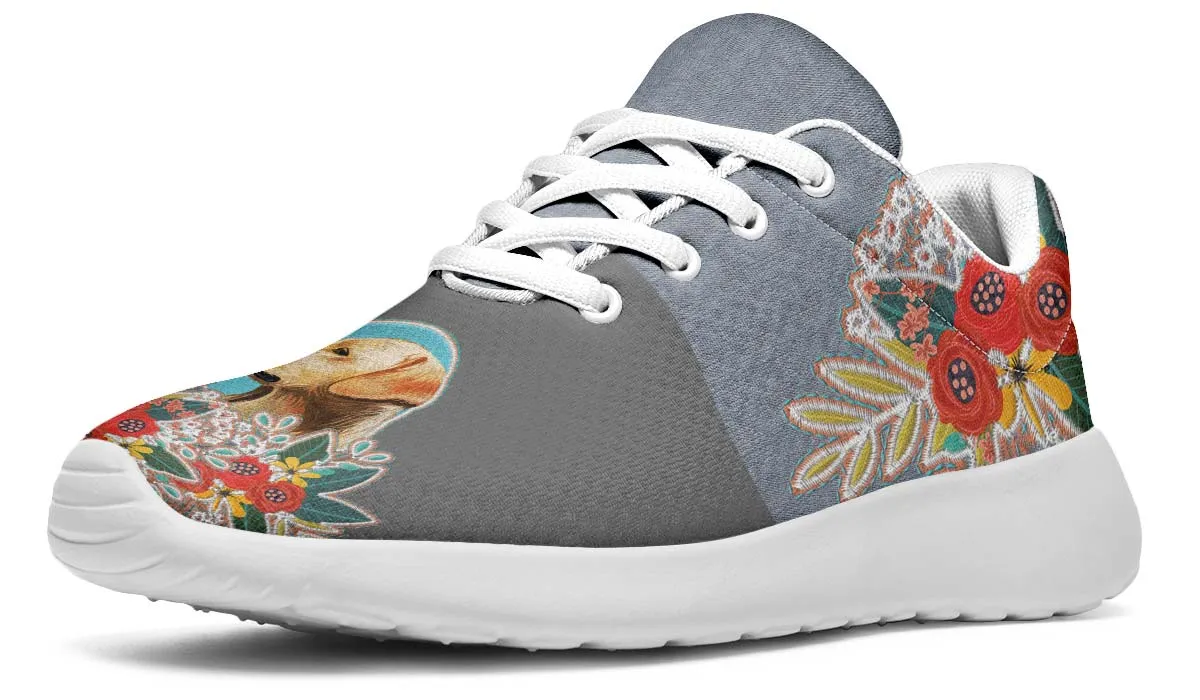 Denim Style White Labrador Sneakers
