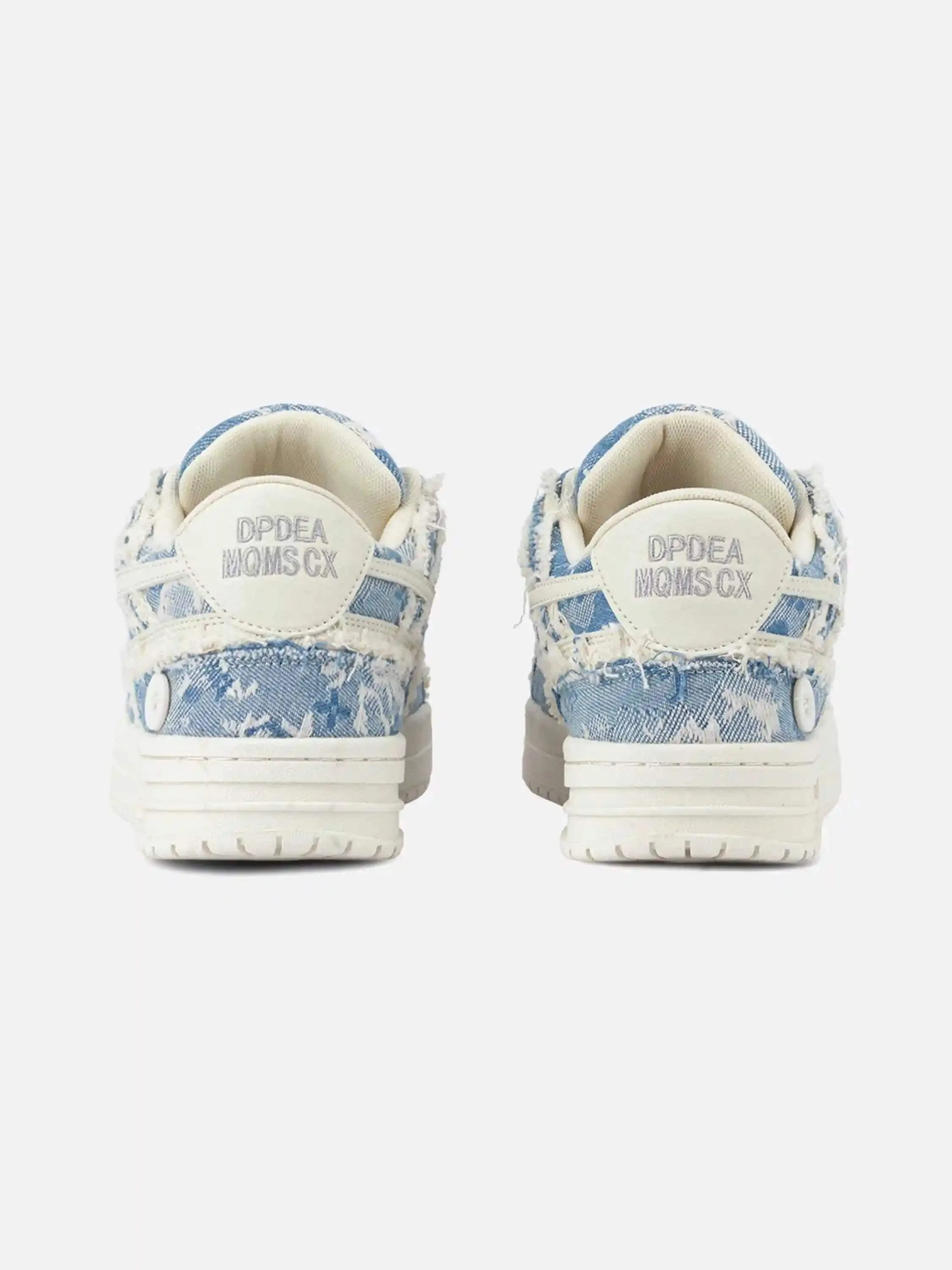 Disguisen Couple Small Fragrance Style Blue Denim Sneakers