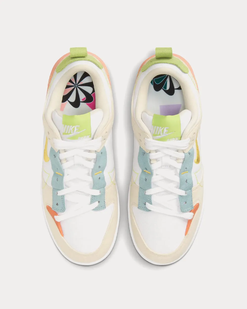 Dunk Disrupt 2 White / Light Madder Root / Ocean Cube / Celery Low Top Sneakers