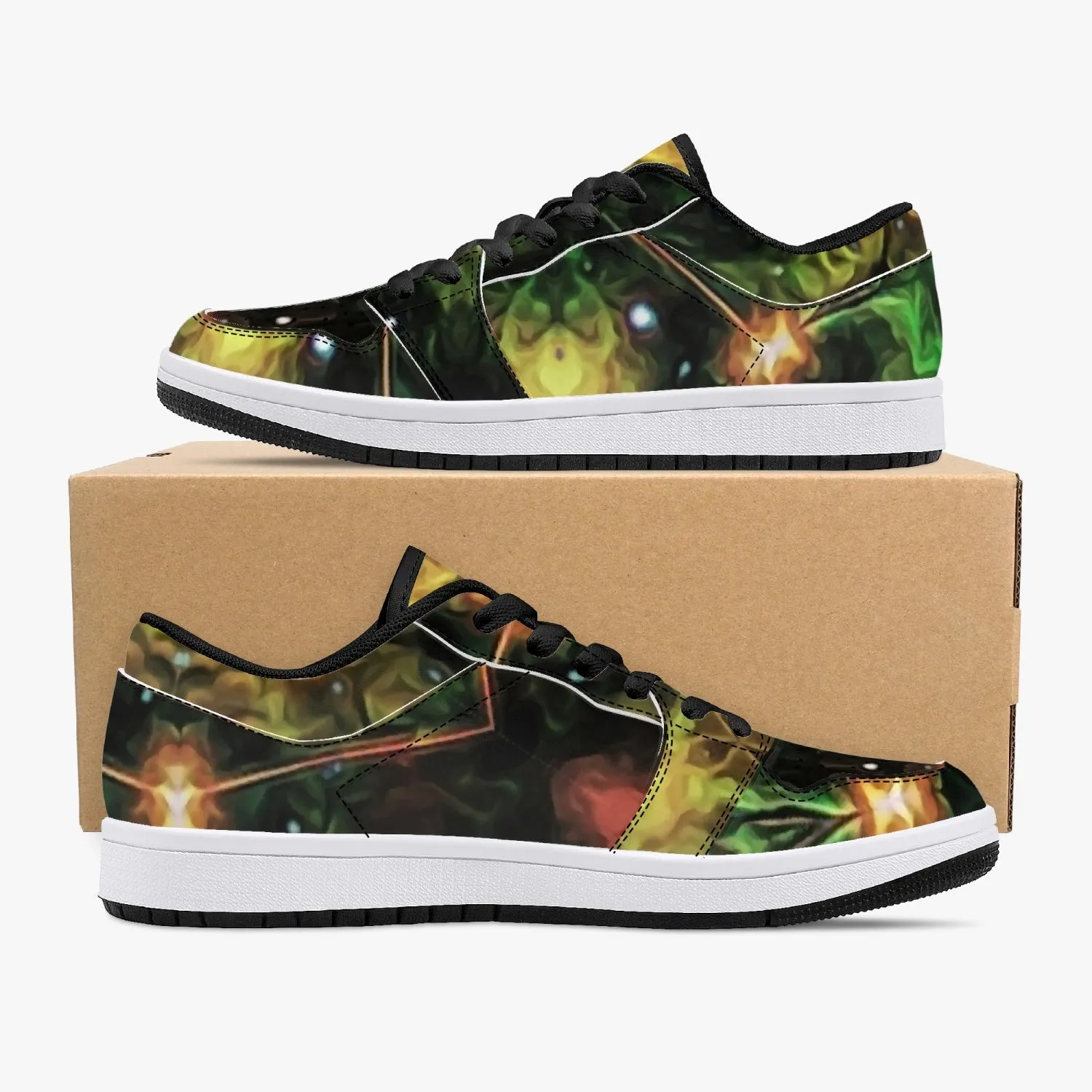 Eostarra Psychedelic Split-Style Low-Top Sneakers