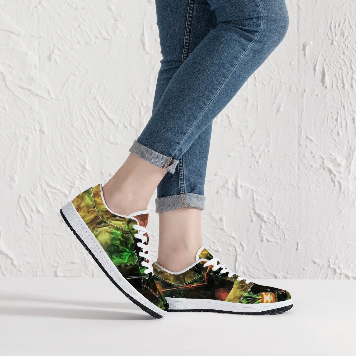 Eostarra Psychedelic Split-Style Low-Top Sneakers