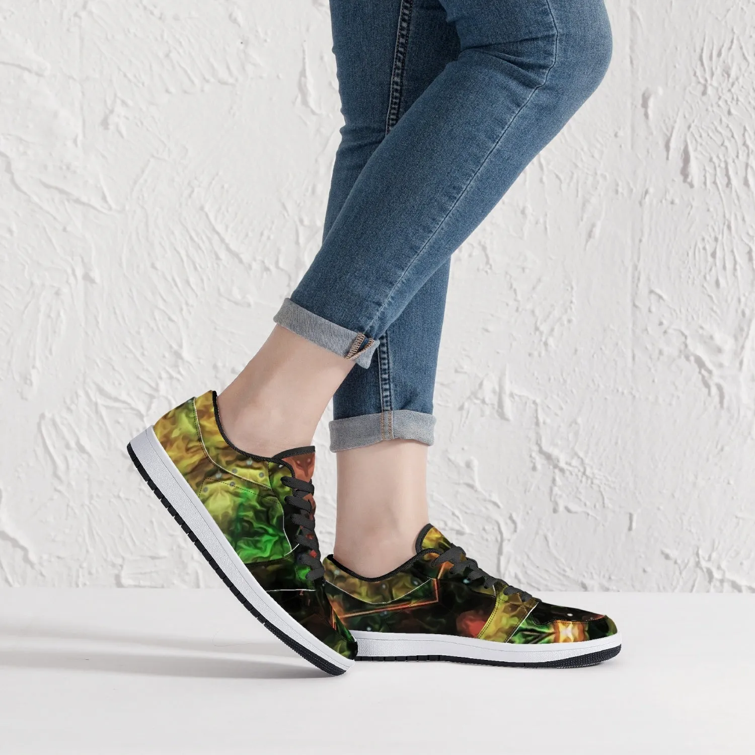 Eostarra Psychedelic Split-Style Low-Top Sneakers