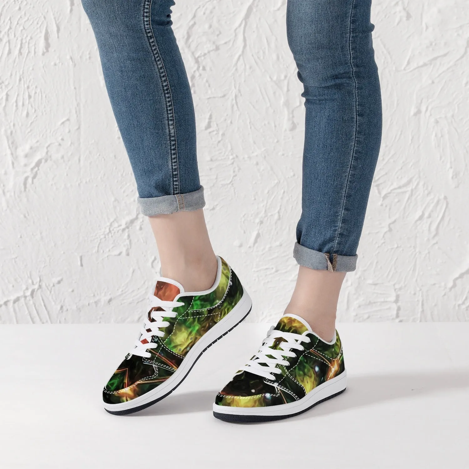 Eostarra Psychedelic Split-Style Low-Top Sneakers