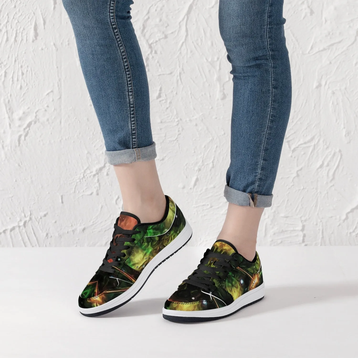 Eostarra Psychedelic Split-Style Low-Top Sneakers