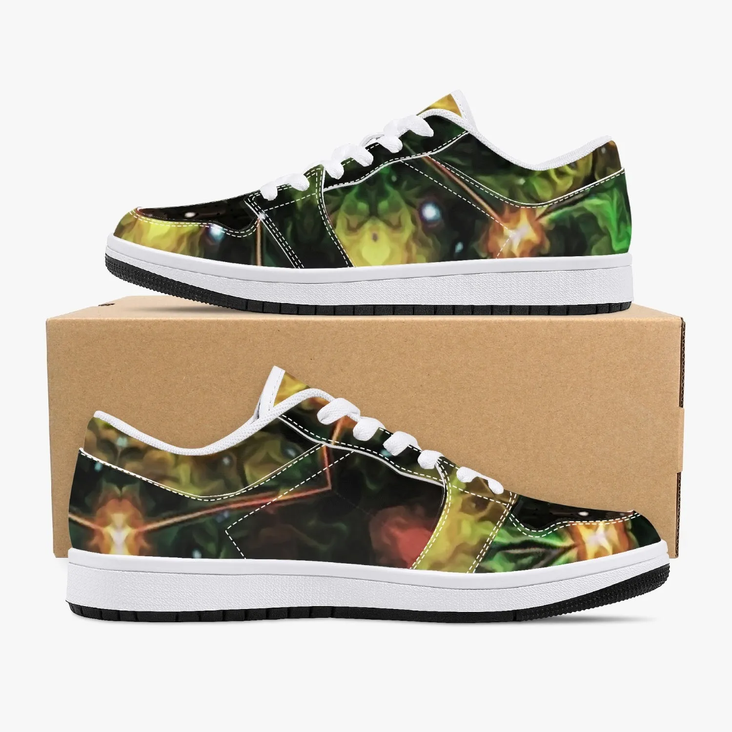 Eostarra Psychedelic Split-Style Low-Top Sneakers
